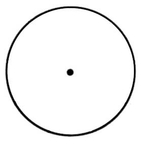 Circle with dot in middle